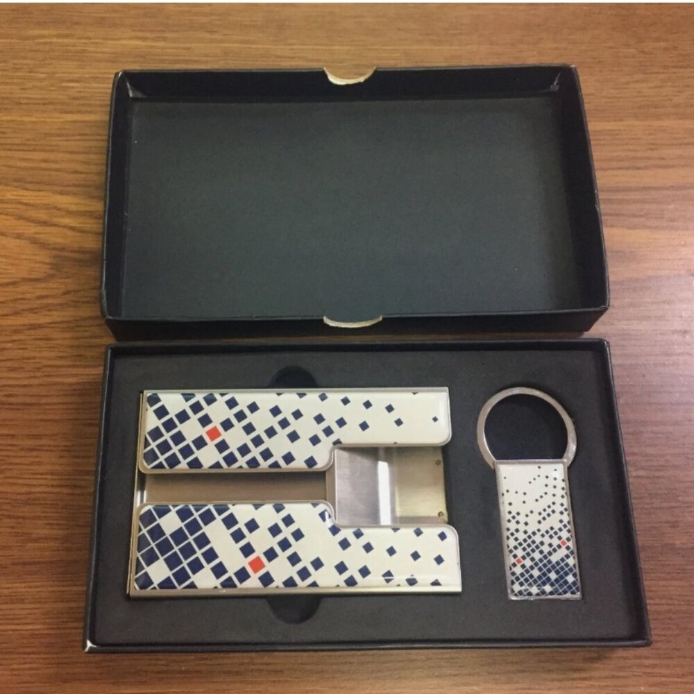 Holi Life Style Metal Business Card Holder + Key Chain